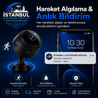 HD WİFİ Mobil Uyumlu Mini Kamera 🎥